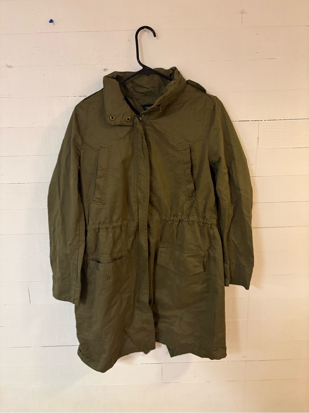 Forever 21 Women's Small Olive Green Utility Military Parka Jacket